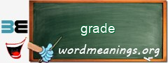 WordMeaning blackboard for grade